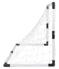 Set 2 Pz Mini Porte Da Calcio 91,5x61x48cm Con Palla Pompa 8 Picchetti Fissaggio         