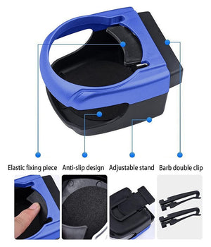 Set 2 Pz Portabottiglie Universale Bevande Ganci Bocchette Aria Per Auto Camion         