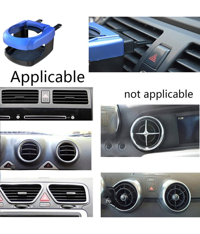 Set 2 Pz Portabottiglie Universale Bevande Ganci Bocchette Aria Per Auto Camion         