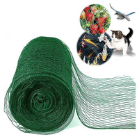 Trade Shop - Set 2 Pz Rete Anti Animali Maglia 1x10 Mt Verde Scuro Protezione Piante Orto 134616 -