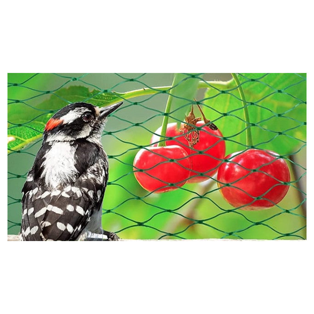 Trade Shop - Set 2 Pz Rete Anti Animali Maglia 1x10 Mt Verde Scuro Protezione Piante Orto 134616 -