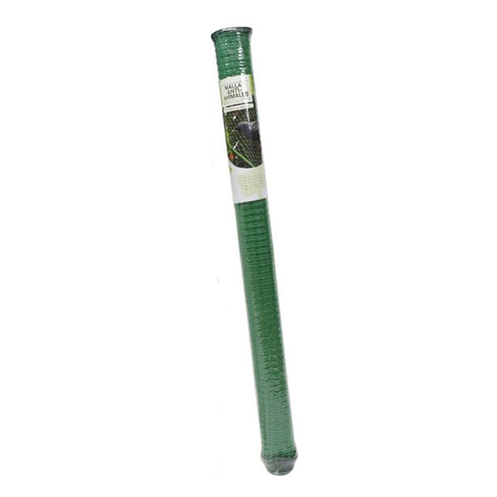 Trade Shop - Set 2 Pz Rete Anti Animali Maglia 1x10 Mt Verde Scuro Protezione Piante Orto 134616 -