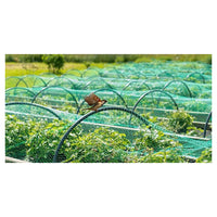 Trade Shop - Set 2 Pz Rete Anti Animali Maglia 1x10 Mt Verde Scuro Protezione Piante Orto 134616 -