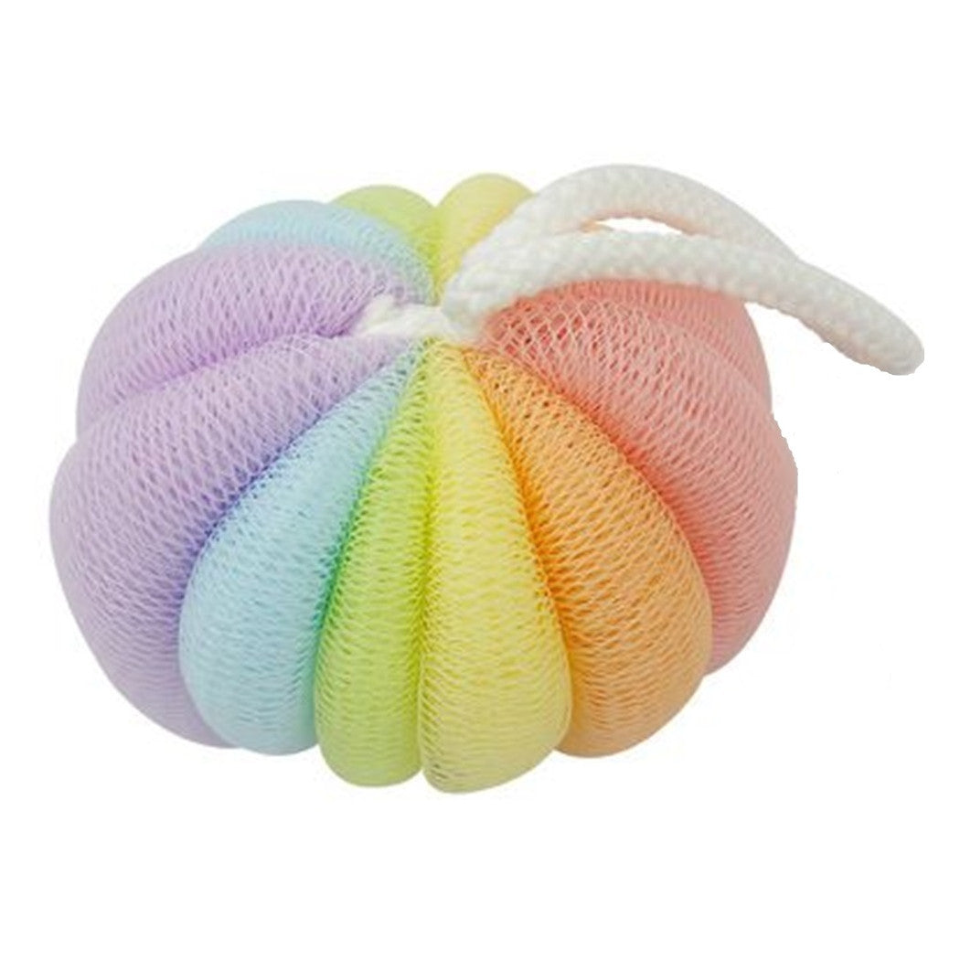 Trade Shop - Set 2 Pz Spugna Doccia A Retina Rete Esfoliante Corpo Da Bagno Arcolbaleno 79308         