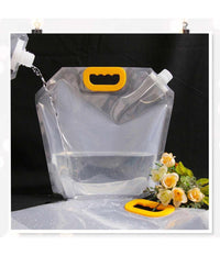 Set 2 Pz Taniche Pieghevoli Portatili Acqua Potabile 5l Borsa Contenitori Viaggi         