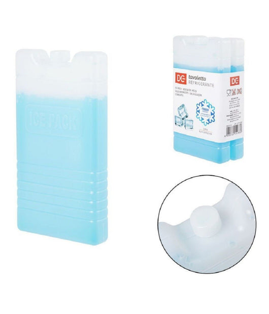 Set 2 Pz Tavoletta Refrigerante 8.2x2x15.5 Cm Trasparente Borse Termiche 0225400         