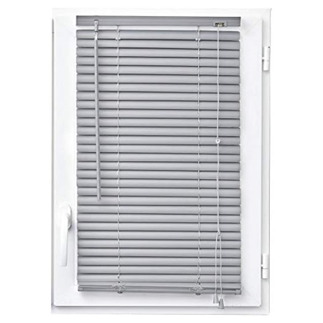 Trade Shop - Set 2 Pz Tenda Veneziana 80x160cm In Pvc Con Asta Casa Parasole In 2 Colori 015554 -        