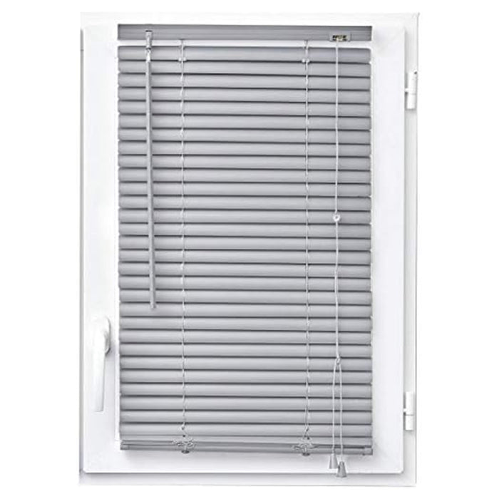 Trade Shop - Set 2 Pz Tenda Veneziana 80x160cm In Pvc Con Asta Casa Parasole In 2 Colori 015554 -        