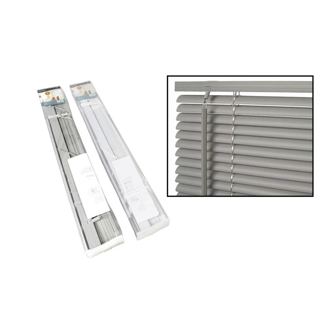 Trade Shop - Set 2 Pz Tenda Veneziana 80x160cm In Pvc Con Asta Casa Parasole In 2 Colori 015554 -        