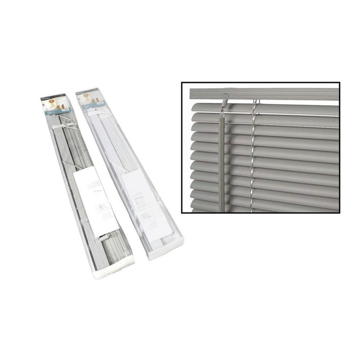 Trade Shop - Set 2 Pz Tenda Veneziana 80x160cm In Pvc Con Asta Casa Parasole In 2 Colori 015554 -        