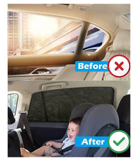 Set 2 Pz Tendine Parasole Auto Bambini Universali Finestrini Laterali Taglia L         