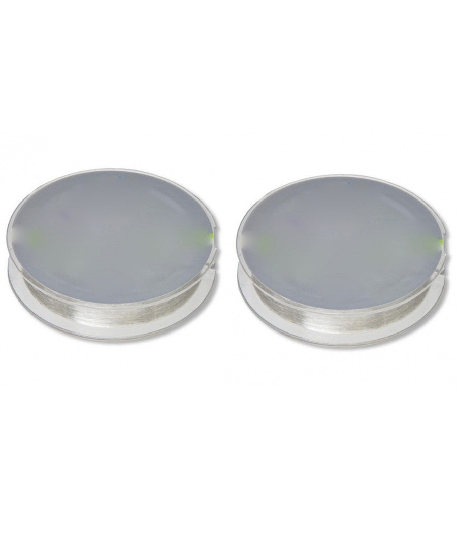 Set 2 Rotoli Rotolo Lenza 0.40mm 15.5kg 100mt Ciascuno Pesca Altissima Resistenza         