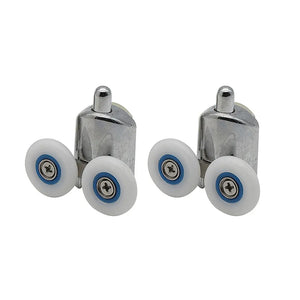Set 2 ruote inferiori universali in ABS per box doccia scorrevole