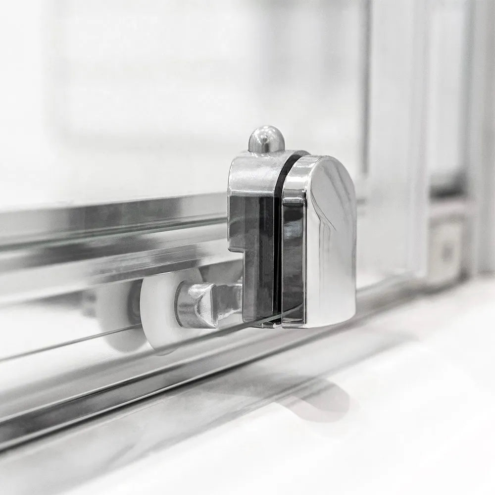 Set 2 ruote inferiori universali in ABS per box doccia scorrevole