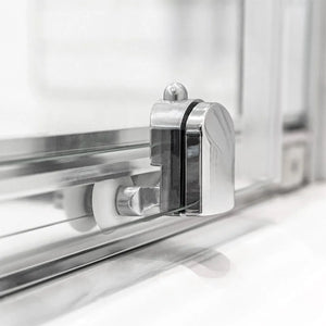 Set 2 ruote inferiori universali in ABS per box doccia scorrevole