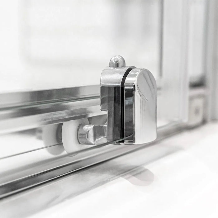 Set 2 ruote inferiori universali in ABS per box doccia scorrevole