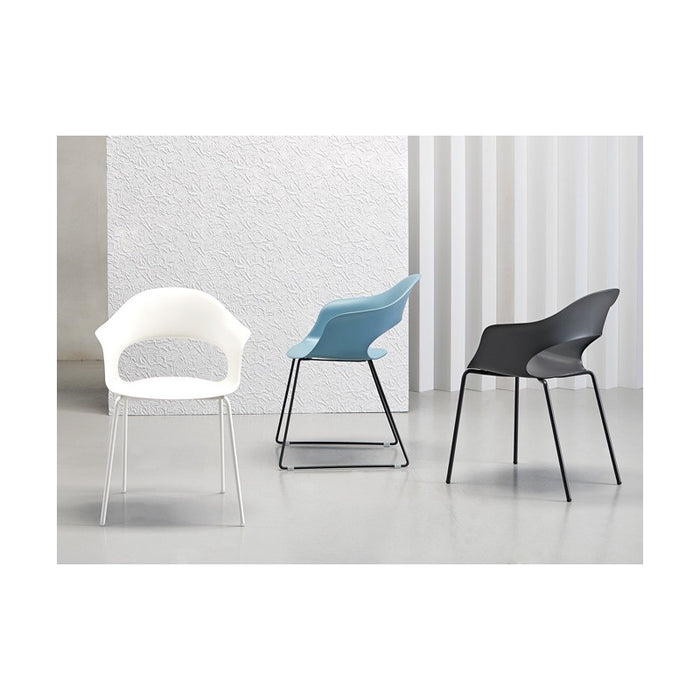 SET 2 SEDIE NATURAL LADY B TECNOPOLIMERO MADE IN ITALY SCAB DESIGN - Senape 22