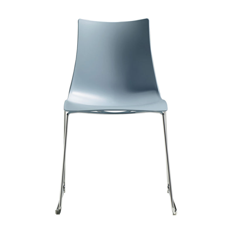 SET 2 SEDIE ZEBRA A SLITTA TECNOPOLIMERO SCABDESIGN MADE IN ITALY - Azzurro 62