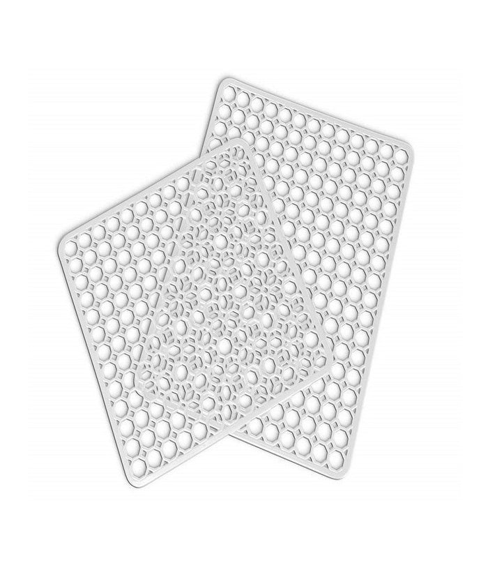 Set 2 Tappetini Lavello Scolapiatti 33x38cm Anti Scivolo Cucina Piatti Plastica         