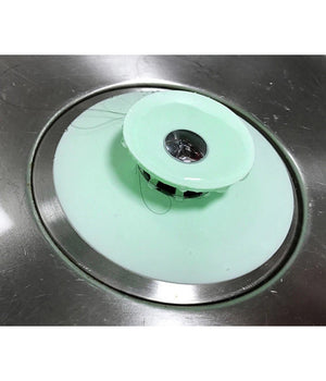 Set 2 Tappo Pop Up In Silicone 2in1 Per Lavello Lavandino Rete Cattura Capelli         