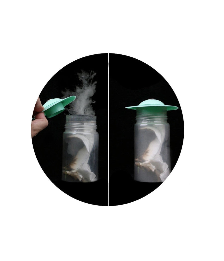 Set 2 Tappo Pop Up In Silicone 2in1 Per Lavello Lavandino Rete Cattura Capelli         