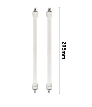 Set 2 Tubi Candela Di Ricambio Per Stufa Al Quarzo Stufe Lunghezza 205 Mm Tbq-01         
