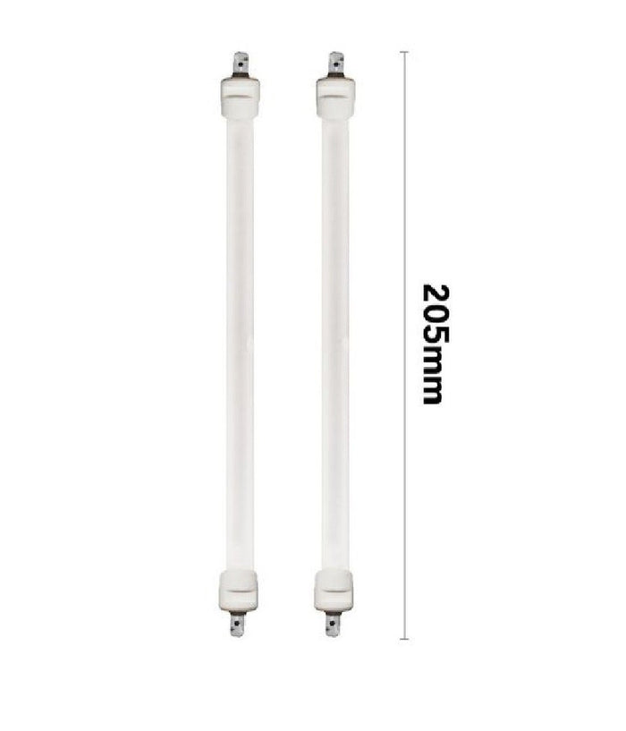 Set 2 Tubi Candela Di Ricambio Per Stufa Al Quarzo Stufe Lunghezza 205 Mm Tbq-01         