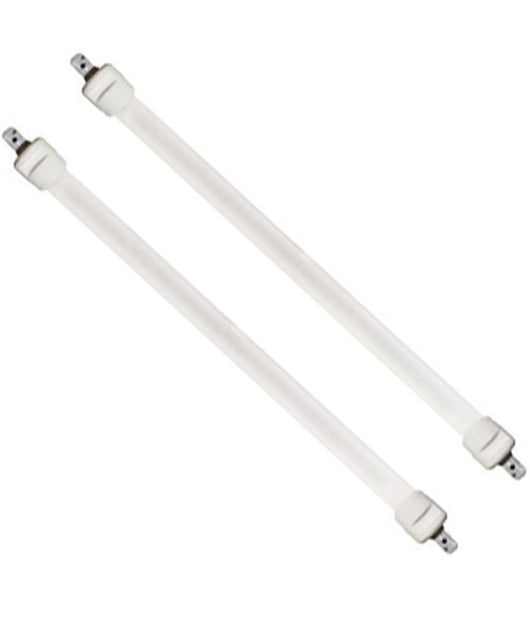 Set 2 Tubi Candela Di Ricambio Per Stufa Al Quarzo Stufe Lunghezza 205 Mm Tbq-01         