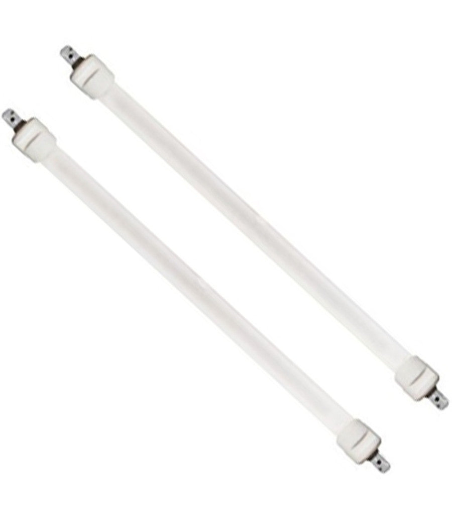 Set 2 Tubi Candela Di Ricambio Per Stufa Al Quarzo Stufe Lunghezza 205 Mm Tbq-01         