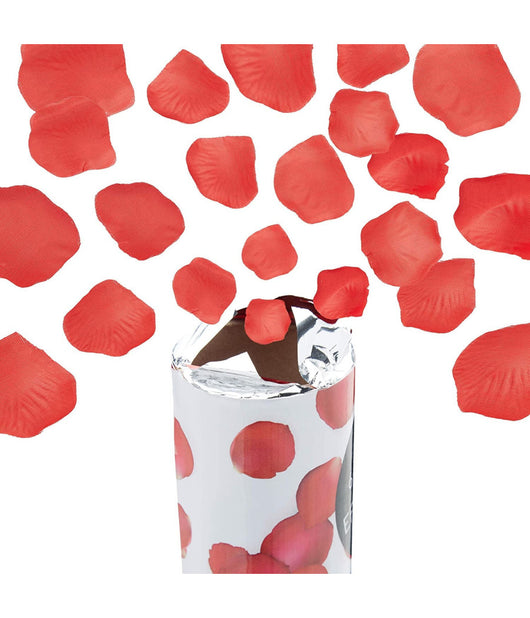 Set 2 Tubi Sparacoriandoli Petali Rosa Rose Tubo Da 30 Cm Festa Party Matrimonio         