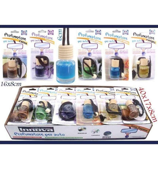 Set 20 Pezzi Boccetta Profumatore Profumo Deodorante Auto Varie Fragranze         