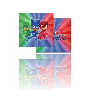 Set 20 Pezzi Tovaglioli Usa E Getta Carta Per Feste Pj Mask Nickelodeon Pijamax         