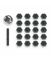 Set 22 Pz Bussole Per Rimozione Dadi Bloccaggio Antifurto Ruote Audi Hy156163         