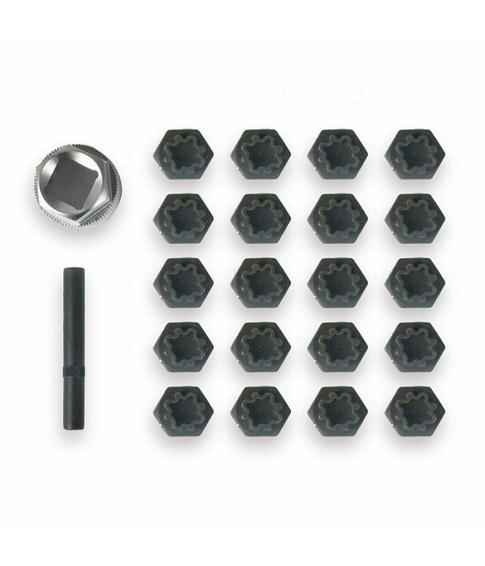 Set 22 Pz Bussole Per Rimozione Dadi Bloccaggio Antifurto Ruote Audi Hy156163         