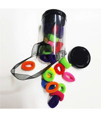 Set 23 Pezzi Mini Codini Scatolina Codino Elastici 2cm Bambina Capelli Coda         