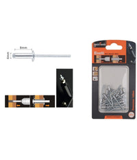 Set 23 Pz Rivetti Rivetto 4 X 8mm Accessori Bricolage Ferramenta Fai Da Te 90815         