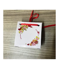 Set 24 Bomboniera Scatola Bianco Rosso Carta Lucida Portaconfetti Riso Matrimoni         