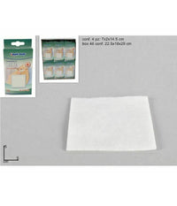 Set 24 Confezioni 4 Pezzi Cerotto Tamponi Di Garza Medicazione 5x5cm R007346         