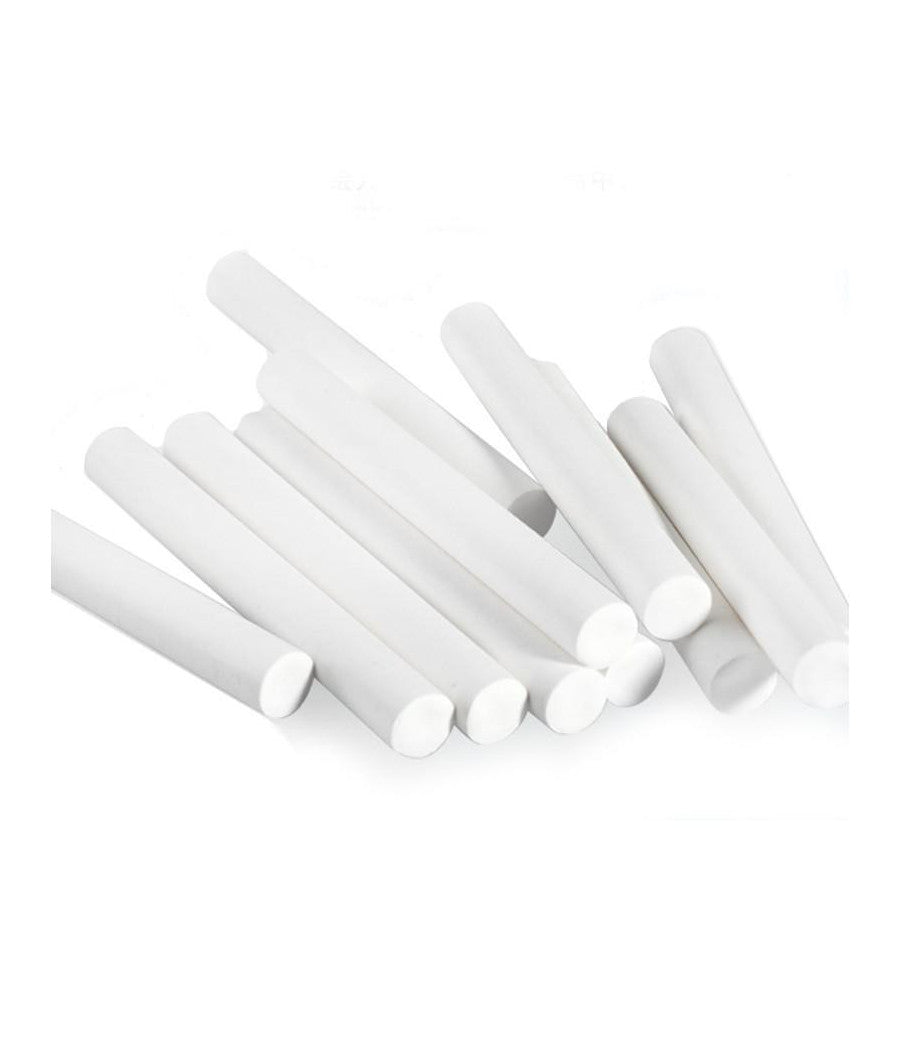 Set 24 Gessetto Bianco Per Scuola Disegno Lavagna Bambini Marcatore Tecnico         