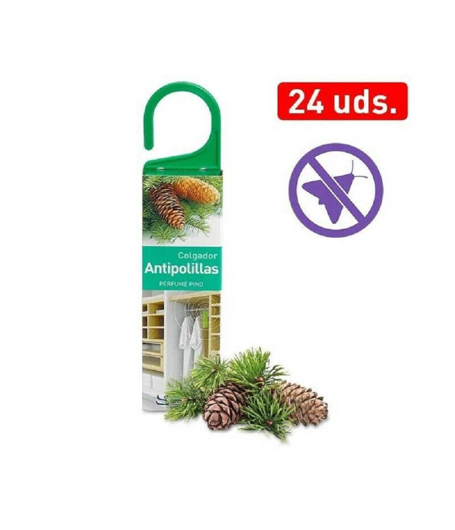 Set 24 Pezzi Antitarmico Anti Tarme Profumato Con Gancio Deodorante Pino         