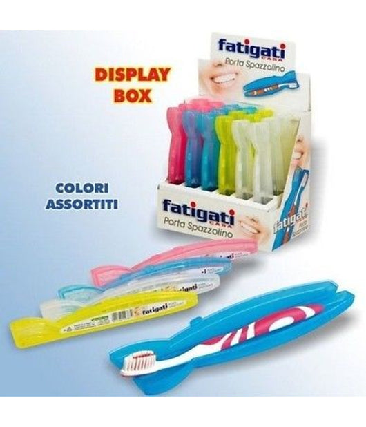 Set 24 Pezzi Custodia Porta Spazzolino Da Denti Da Viaggio Colorati         