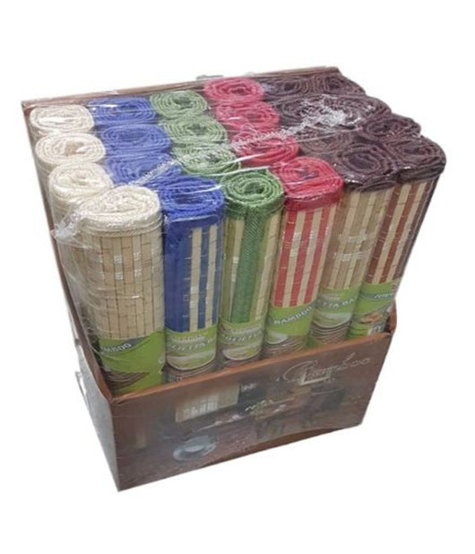 Set 24 Pezzi Tovaglie Tovagliette Colazione In Legno Bambà¹ Americane Colorate         