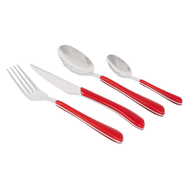 Set 24 Posate Maiorca Rosso 18/0