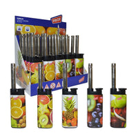 Trade Shop - Set 25 Pz Accendigas Accendi Gas A Fiamma Canna Corta Mini Prof Fruits 40411641 -