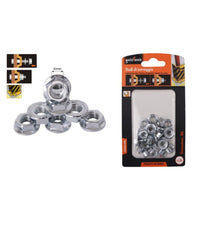 Set 25 Pz Dado Esagonale Flangiato Dadi Di Serraggio M6 Bulloni Vite 6mm 94923         