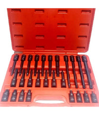 Set 26 Pezzi Chiavi A Bussola Inserti Millerighe Xzn 1/2" Da M5 A M16 Fs-43614         