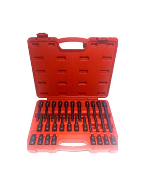 Set 26 Pezzi Chiavi A Bussola Inserti Millerighe Xzn 1/2" Da M5 A M16 Fs-43614         