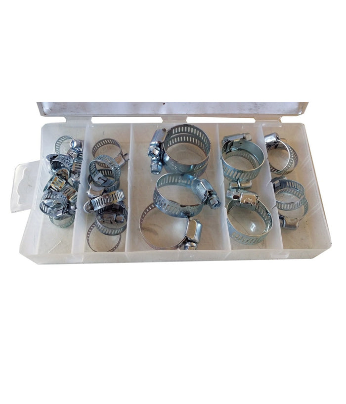 Set 26 Pezzi Fascette Stringitubo In Acciaio Assortimento Tubi Tubo Morsetti         