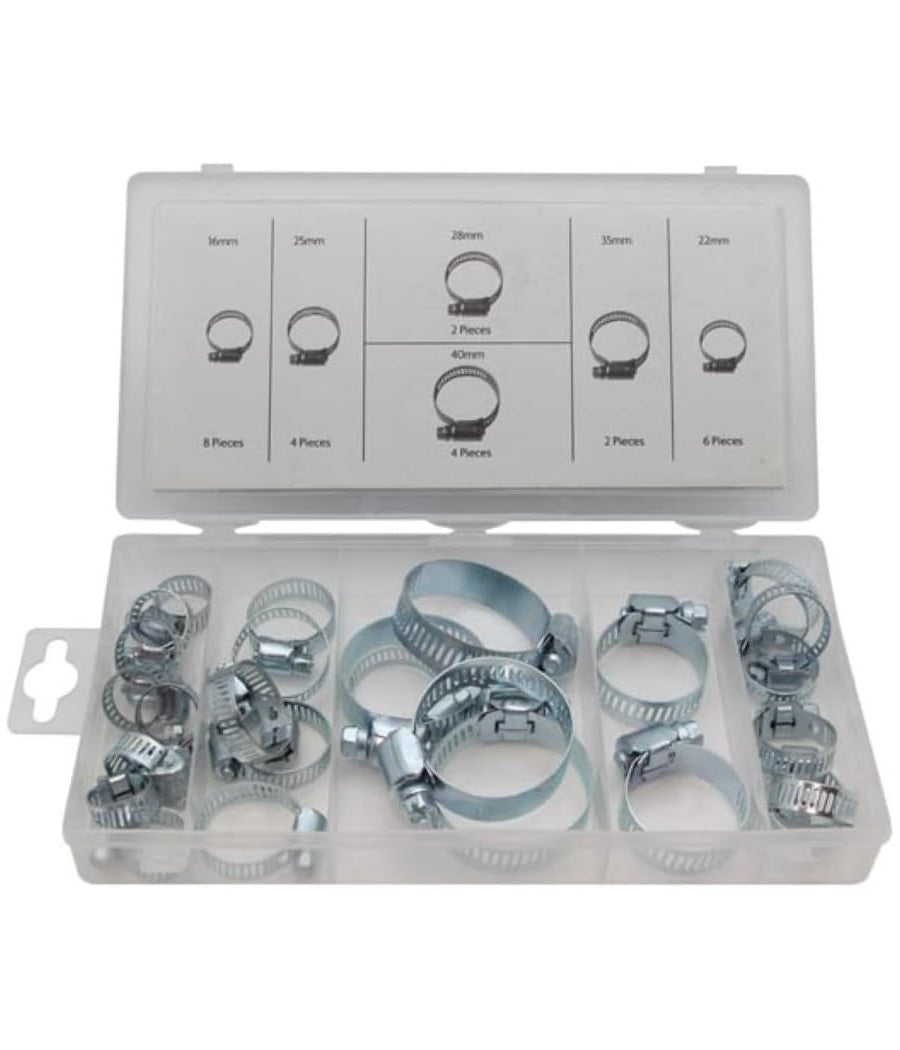 Set 26 Pezzi Kit Fascette Stringitubo Con Chiusura Asimmetrica 16-40mm Assortite         