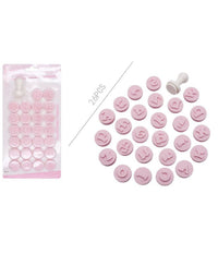 Set 26 Pezzi Stampini Stampi A Lettere Minuscole Per Dolci Pasta Biscotti 99027         